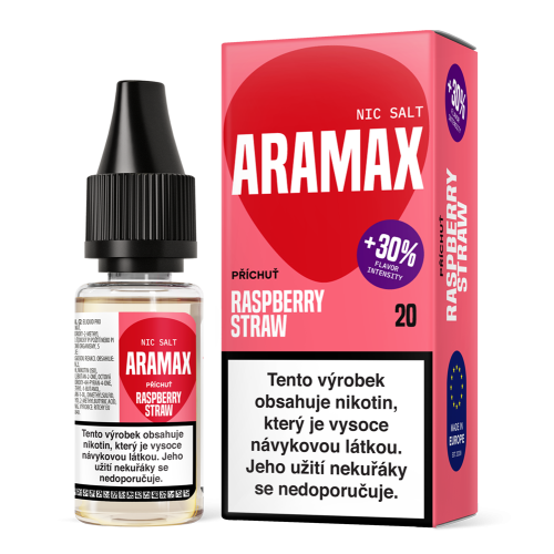 Aramax Salt Raspberry Straw 10 ml 10 mg