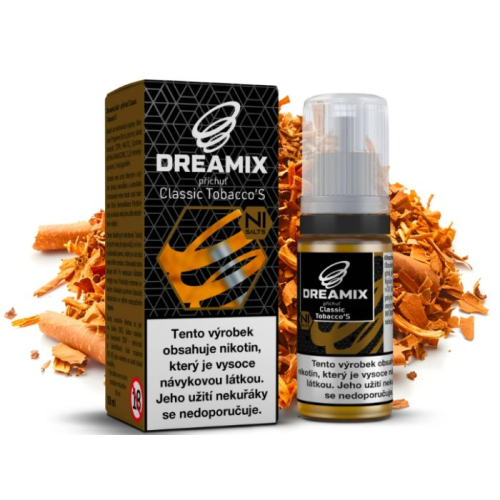 Dreamix Salt Classic Tobacco'S klasický tabák 10 ml 20 mg Dreamix Salt Classic Tobacco'S klasický tabák 10 ml 20 mg