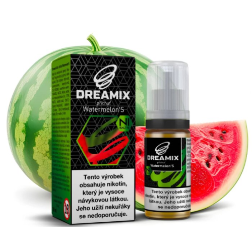Dreamix Salt Watermelon'S vodní meloun 10 ml 10 mg Dreamix Salt Watermelon'S vodní meloun 10 ml 10 mg