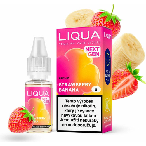 Liqua NextGen Strawberry Banana 10 ml 12 mg
