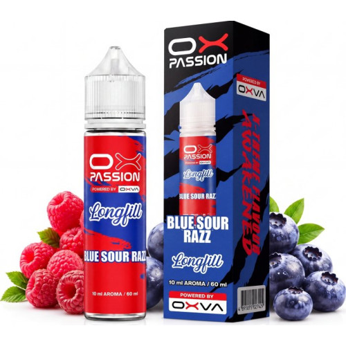 Příchuť OXVA OX PASSION S&V 10ml Blue Sour Razz Příchuť OXVA OX PASSION S&V 10ml Blue Sour Razz