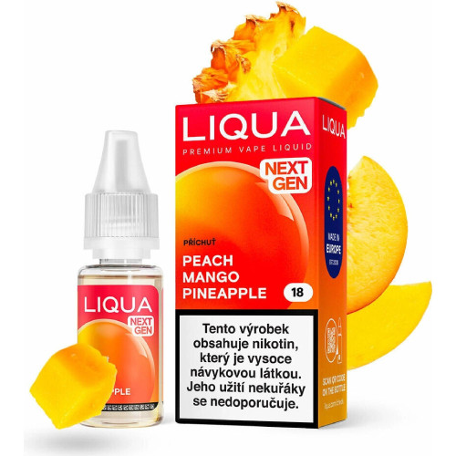 Liqua NextGen Peach Mango Pineapple 10 ml 12 mg