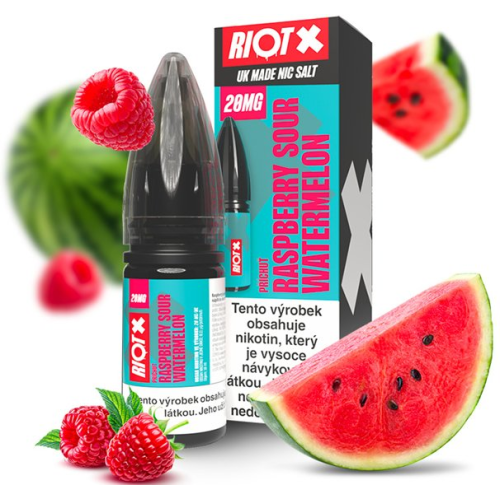 RIOT X Salt Raspberry Sour Watermelon 10 ml 20 mg RIOT X Salt Raspberry Sour Watermelon 10 ml 20 mg