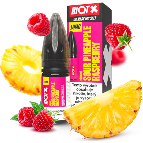 RIOT X Salt Sour Pineapple Razz 10 ml 10 mg