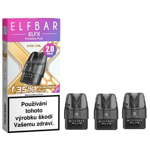 Elf Bar ELFX cartridge V2.0 0,8 ohm 2 ml 3 ks