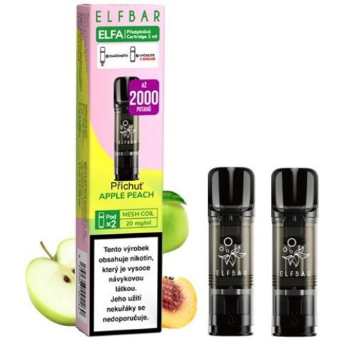 Elf Bar ELFA cartridge 2 ks Apple Peach 20 mg