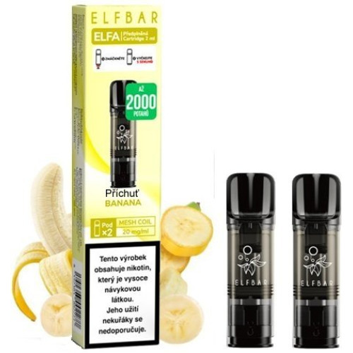 Elf Bar ELFA cartridge 2 ks Banana 20 mg