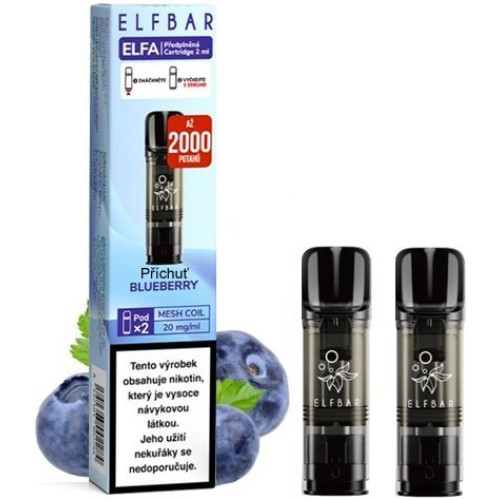 Elf Bar ELFA cartridge 2 ks Blueberry 20 mg
