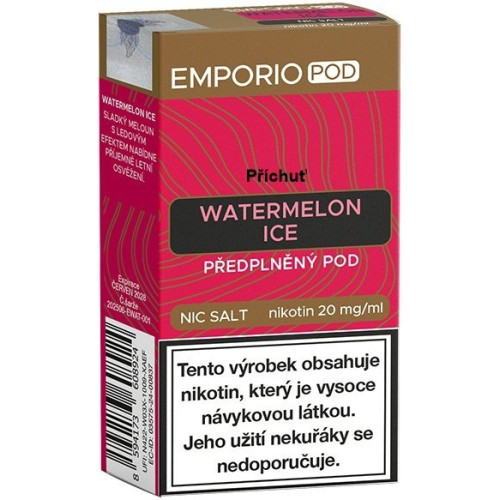 EMPORIO POD cartridge Watermelon Ice 20 mg 1 ks EMPORIO POD cartridge Watermelon Ice 20 mg 1 ks