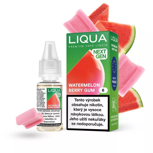 Liqua NextGen Watermelon Berry Gum 10 ml 12 mg Liqua NextGen Watermelon Berry Gum 10 ml 12 mg